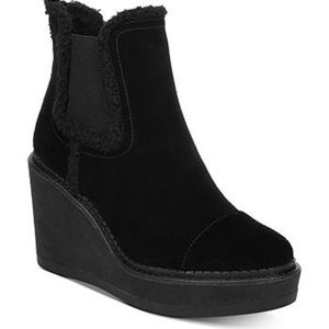 Sam Edelman Black Reagan Wedge Booties